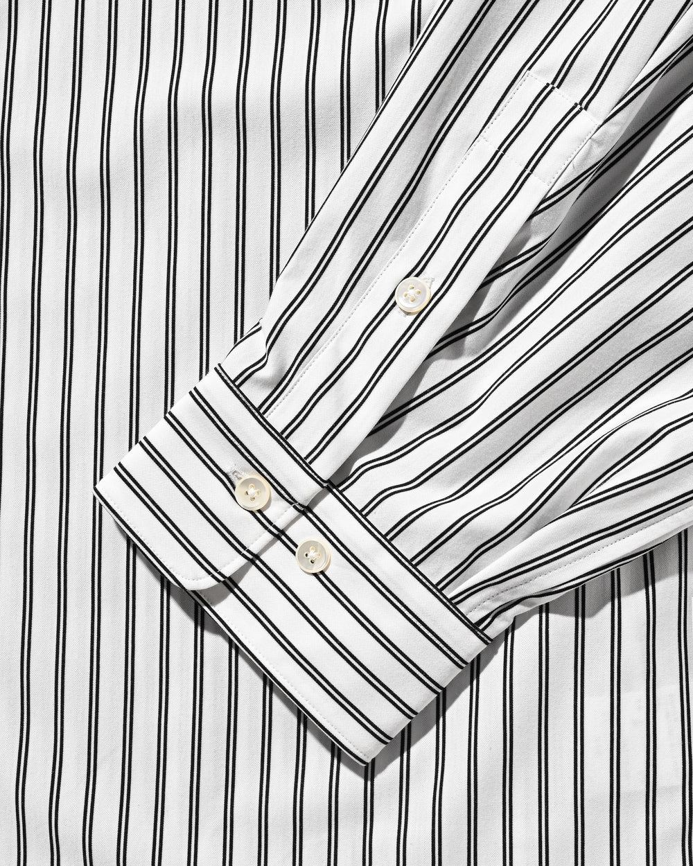 CLESSTE / 46G Knit Everyday L/S Shirt (White Stripe)