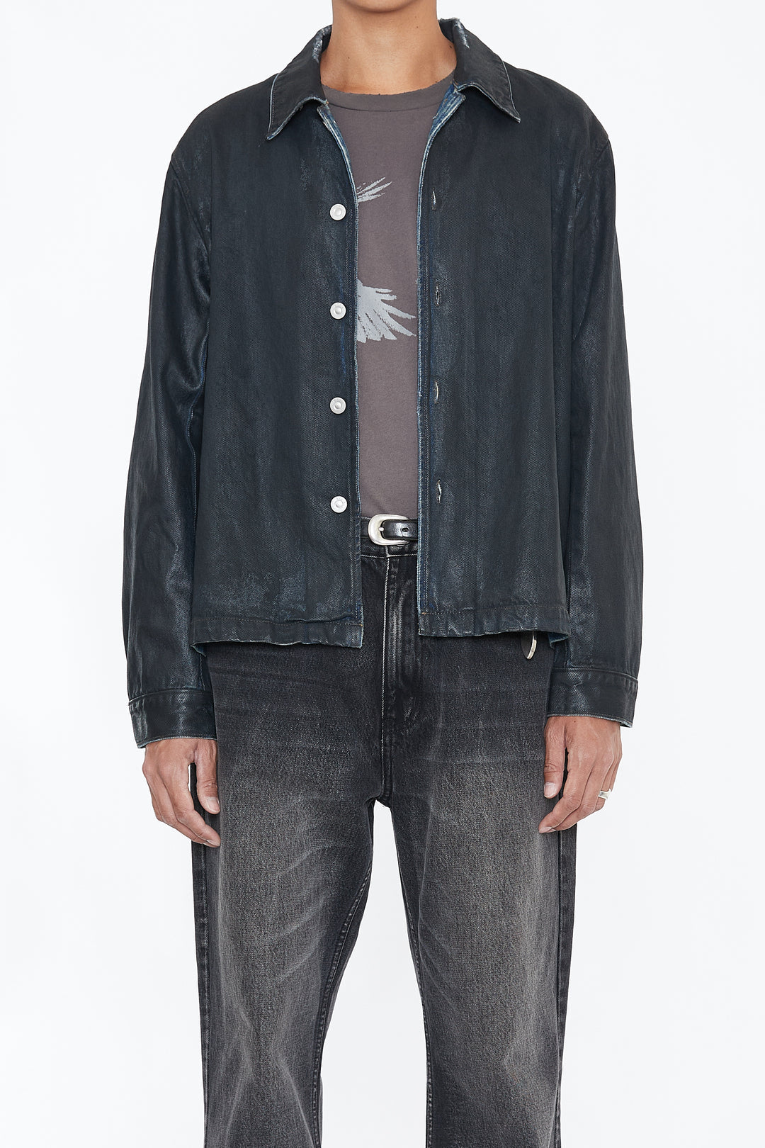 CODA / WAXED Offset Denim Tiered Jacket