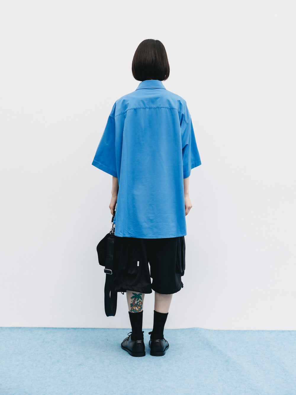 CLESSTE / 46G Knit Everyday S/S Shirt (Sax Blue)