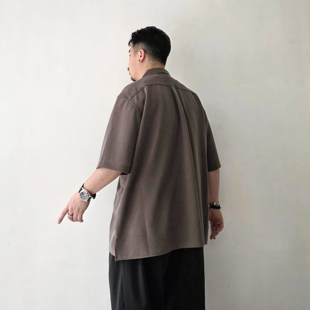 KANEMASA PHIL / 36G Cupro Ether Shirt (Charcoal)