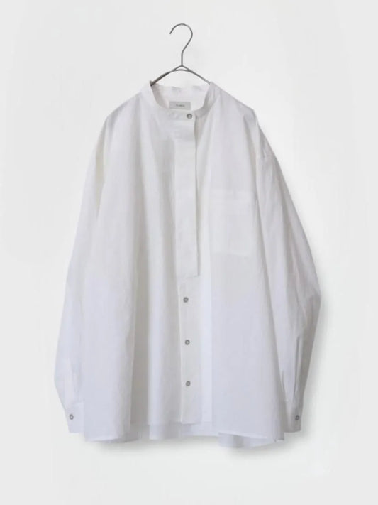 NOMAT / Cotton Stand Collar Unique Shirt