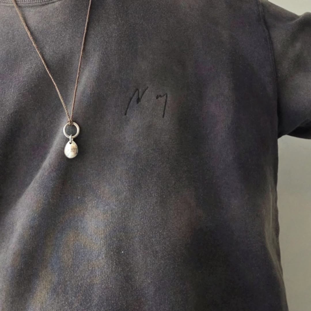 ANCELLM / Unevenness Sweat Shirt (Black)