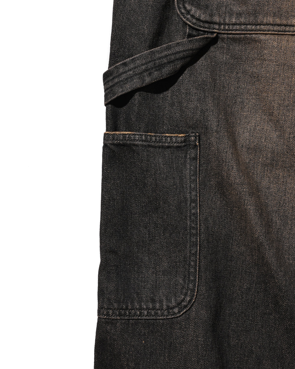 CLESSTE / Vintage Dyed Selvedge Denim Worker Pants  (Vintage Black)