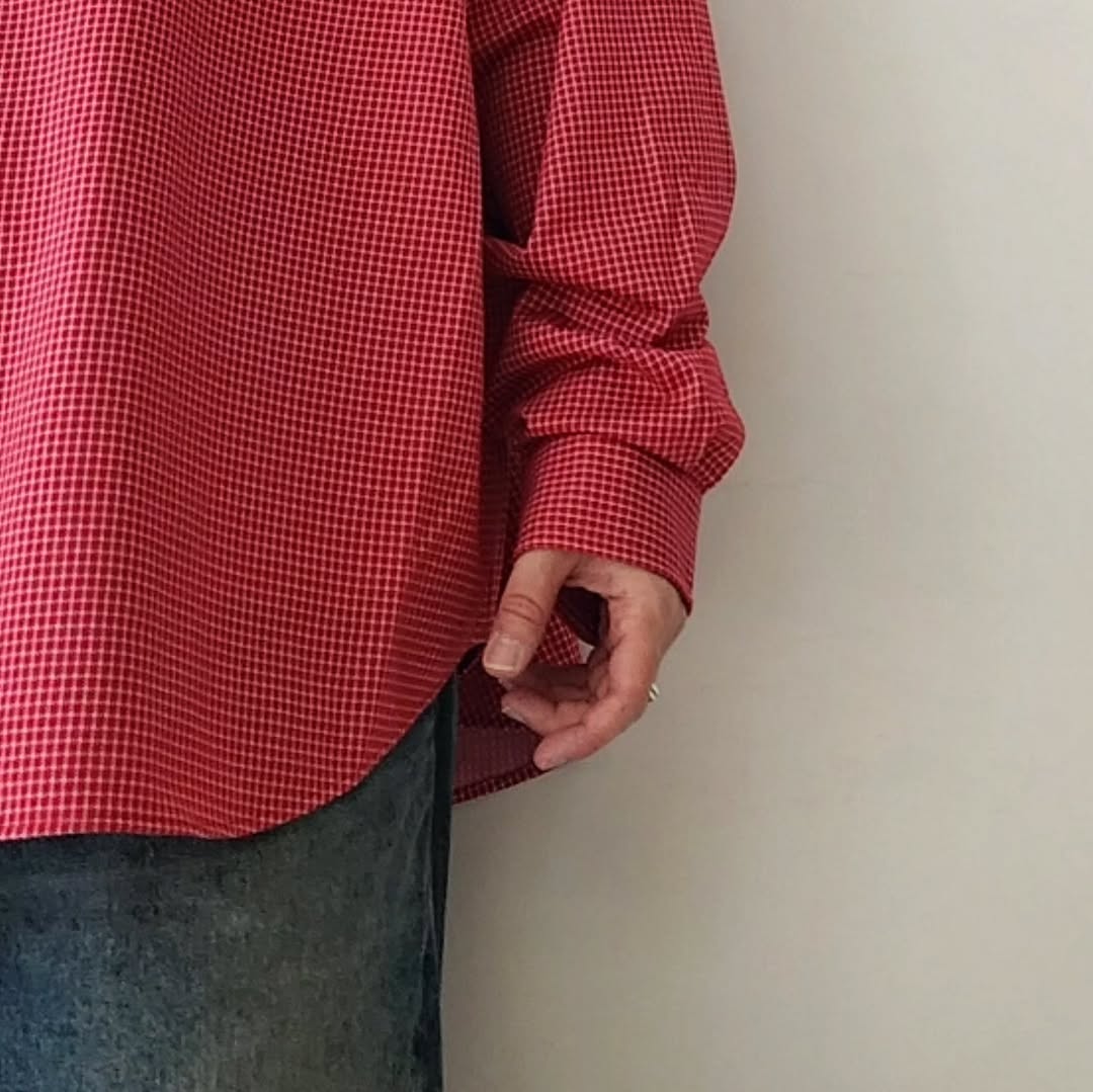 KANEMASA PHIL / 36g Atmosphere Check Shirt (Red)