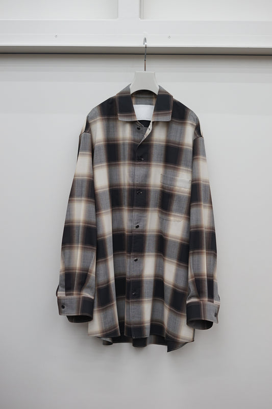 NONNOTTE / Calm Oversized Open Collar Shirt