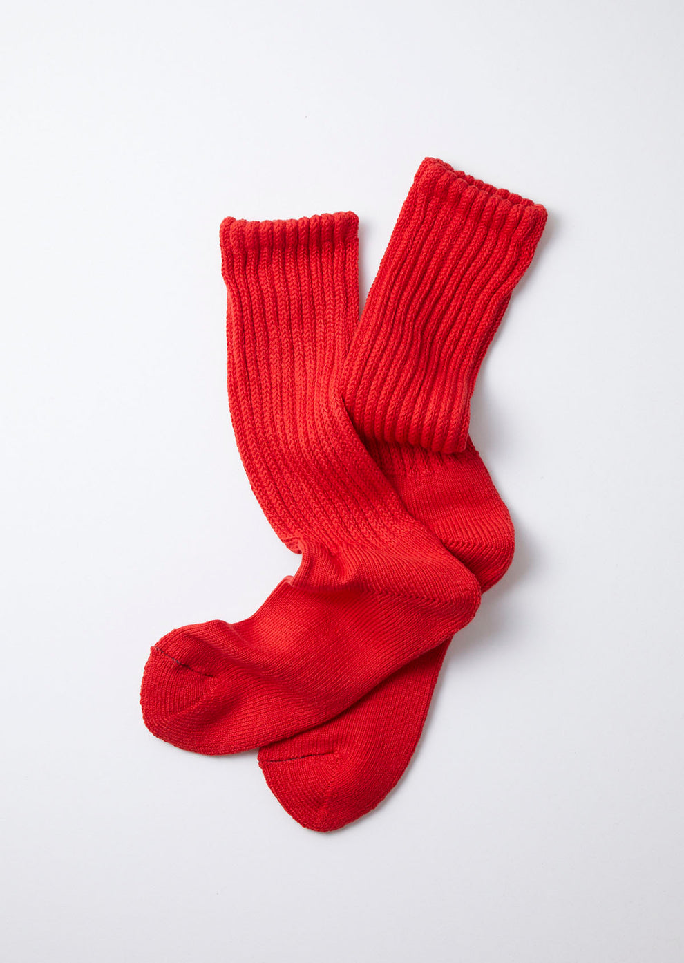 ROTOTO / Loose Pile Crew Socks (Red)