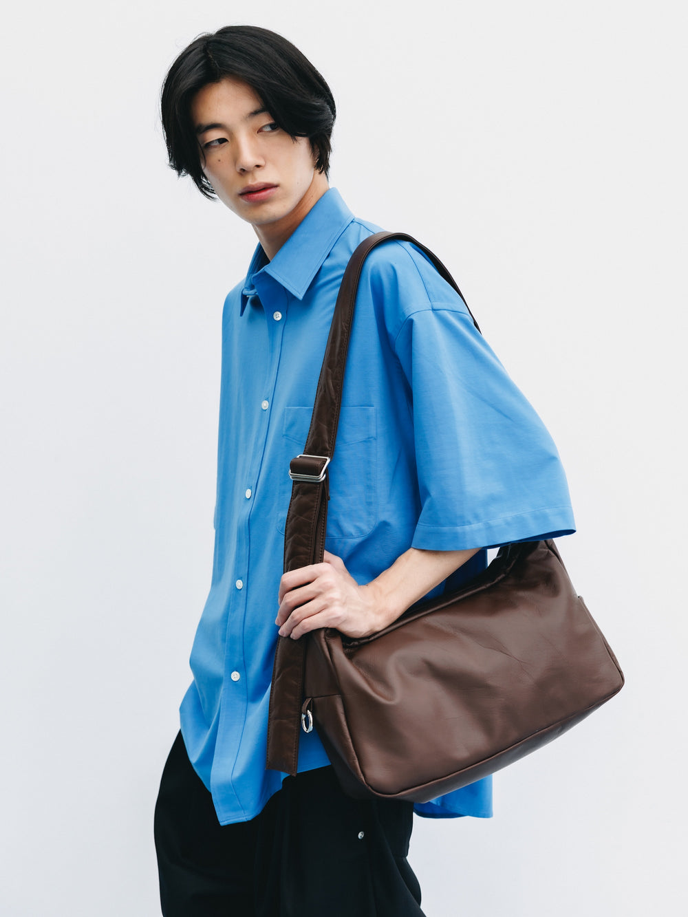 CLESSTE / 46G Knit Everyday S/S Shirt (Sax Blue)