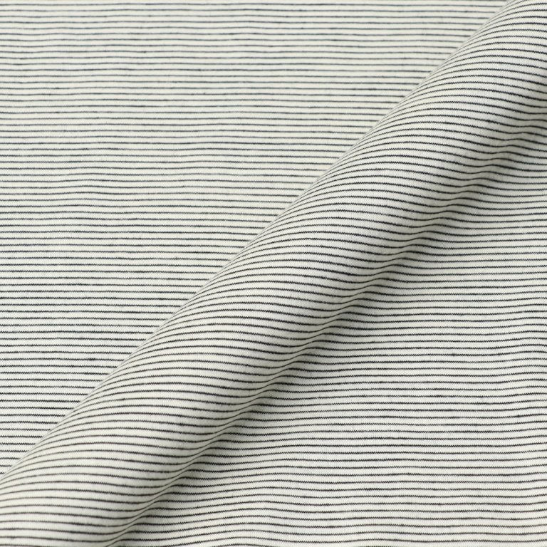 KANEMASA PHIL / 32G Wool Stripe SS Tee (Beige)