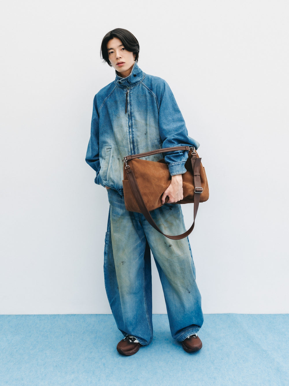 CLESSTE / Suede Day Off Bag Large (Brown)