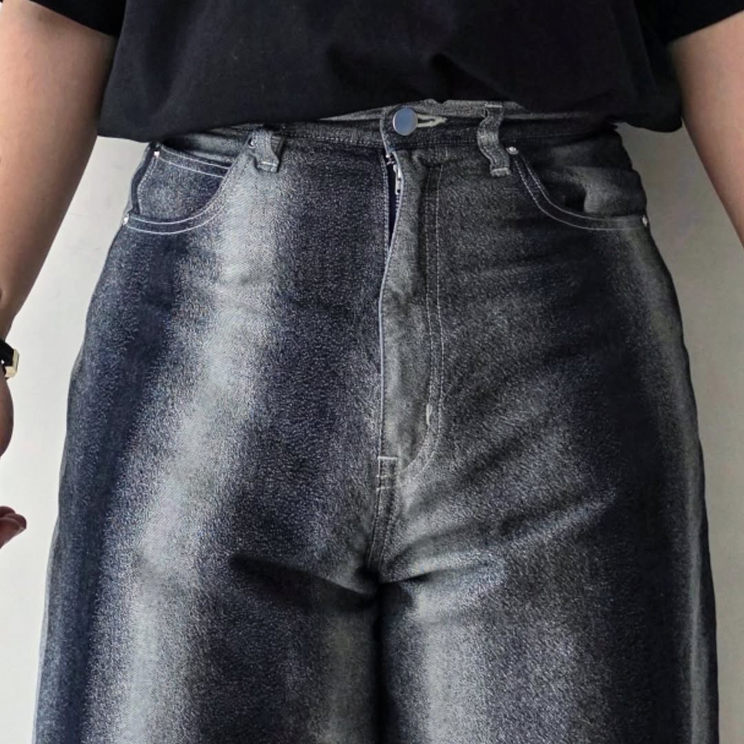REVERBERATE / Gradation Denim Pants (Baggy) (Indigo)