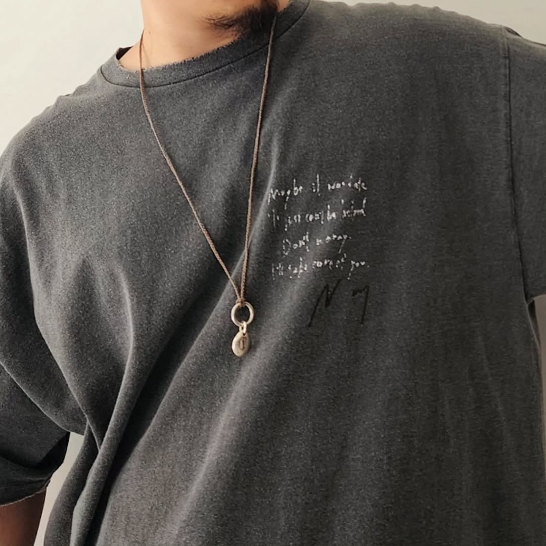 ANCELLM / Message T-Shirt