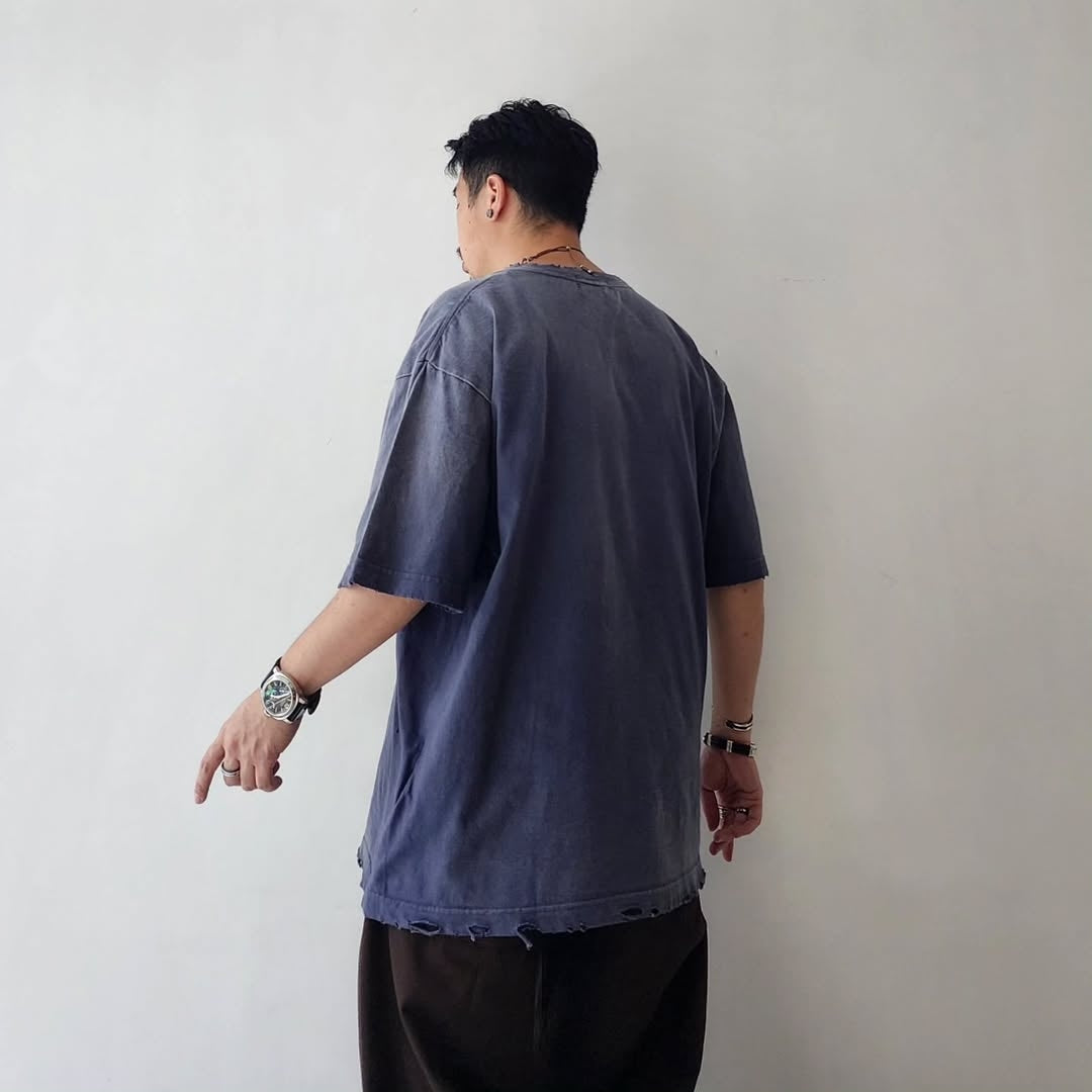 THE JEAN PIERRE / Signature Pigment Grunge Destroy SS Tee