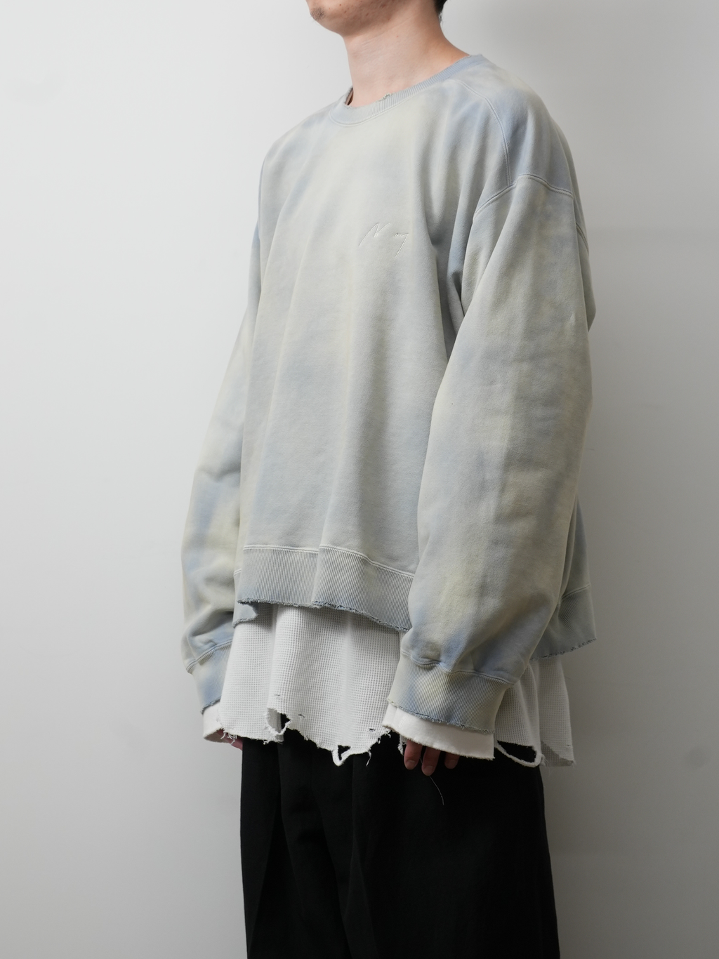 ANCELLM / Unevenness Sweat Shirt