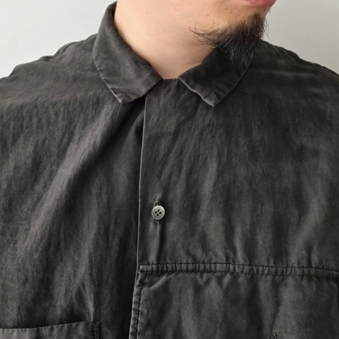 THE JEAN PIERRE / Fade Silk BETA SS Shirt (Fade Blk)