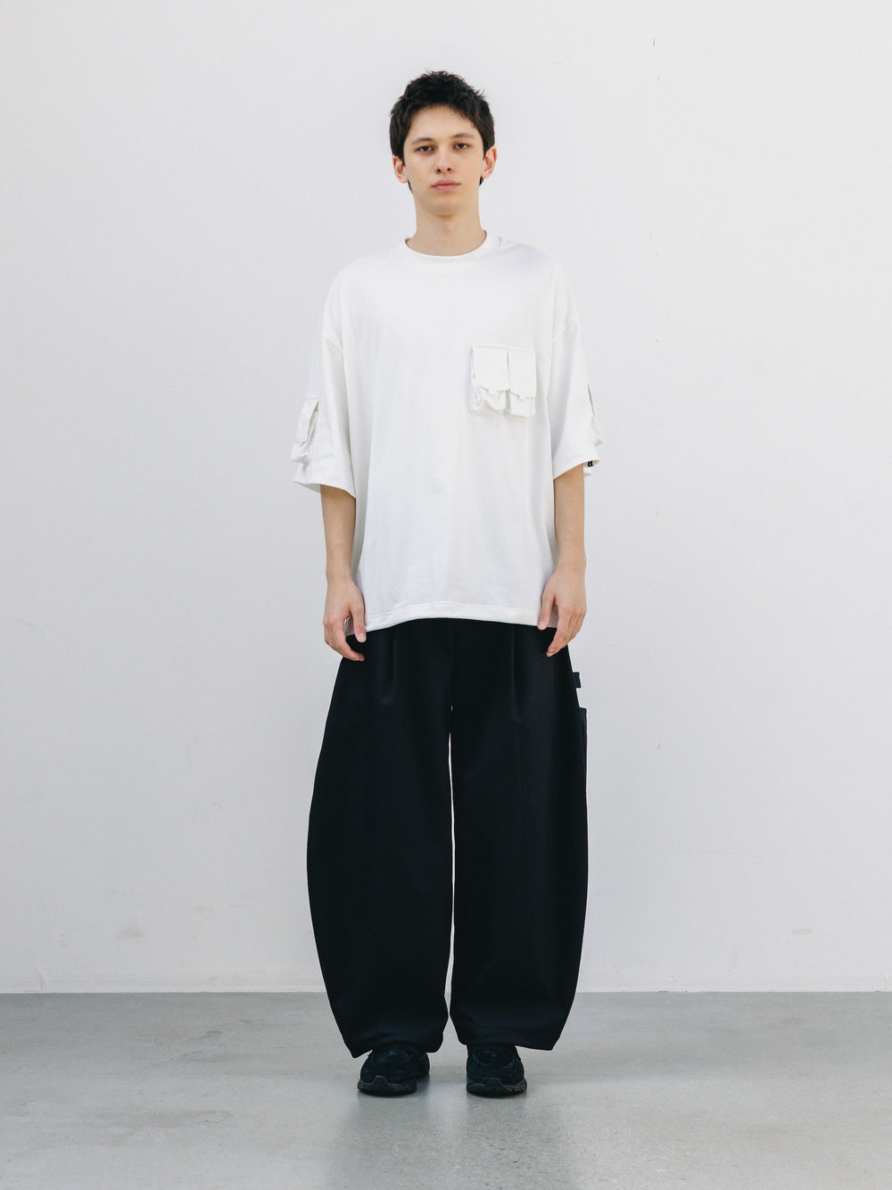 CLESSTE / Multi Pocket S/S T-Shirt (White)