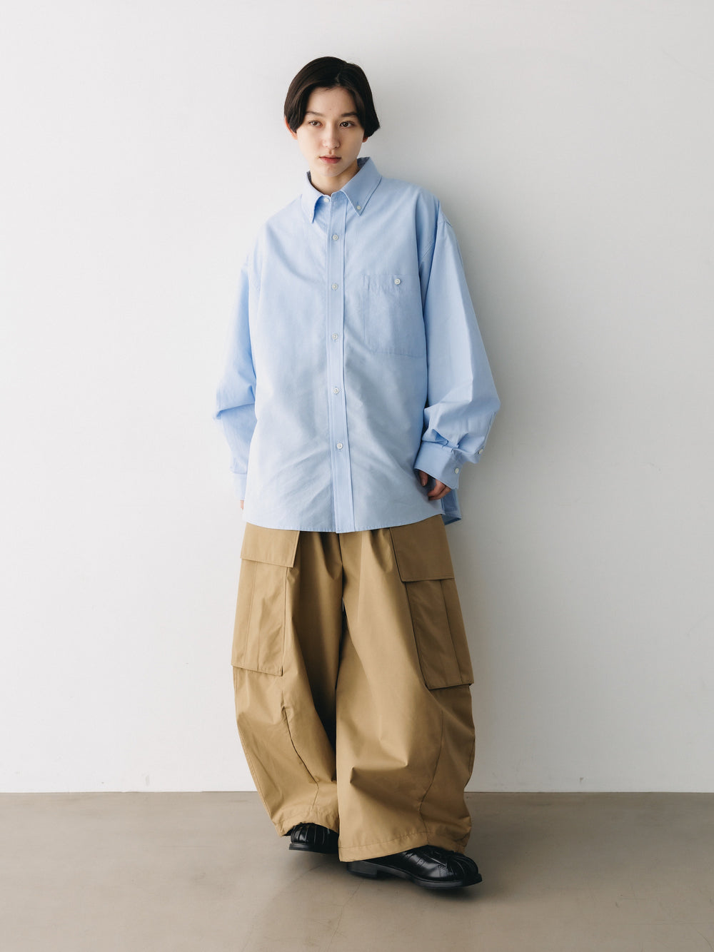 CLESSTE / +Phenix Windstopper ® By Gore-tex Labs City Mega Pocket Balloon Cargo Pants (Camel Beige)