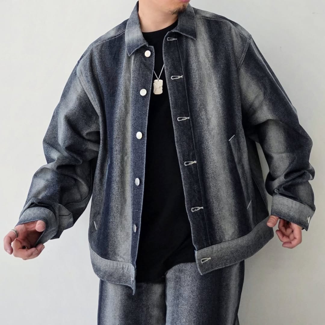 REVERBERATE / Gradation Denim Jacket (Indigo)
