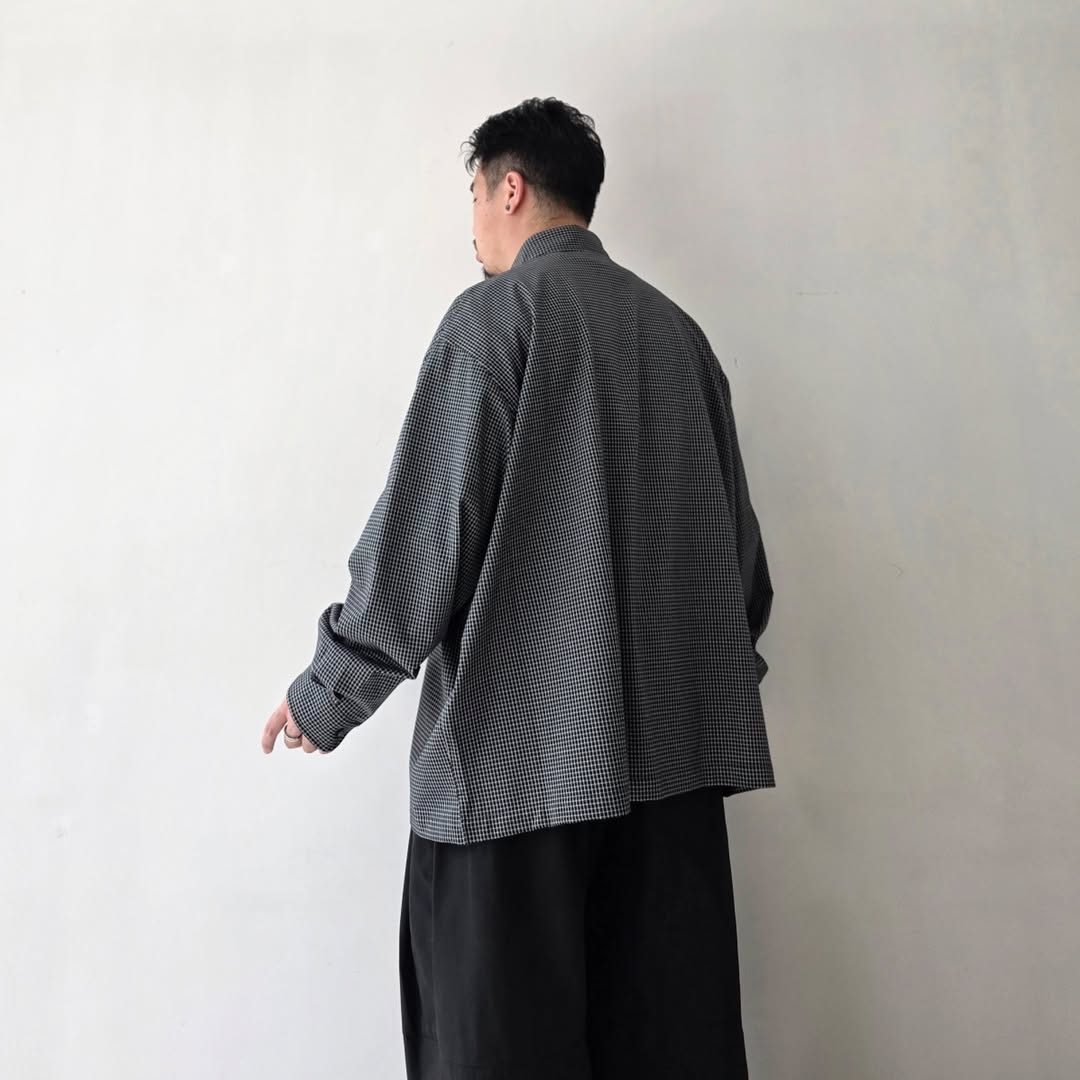 トップス KANEMASA PHIL. 36G CHECK BALISE SHIRT KANEMASA PHIL / 36G Check Balise Shirt (Black) – Tree and Branch