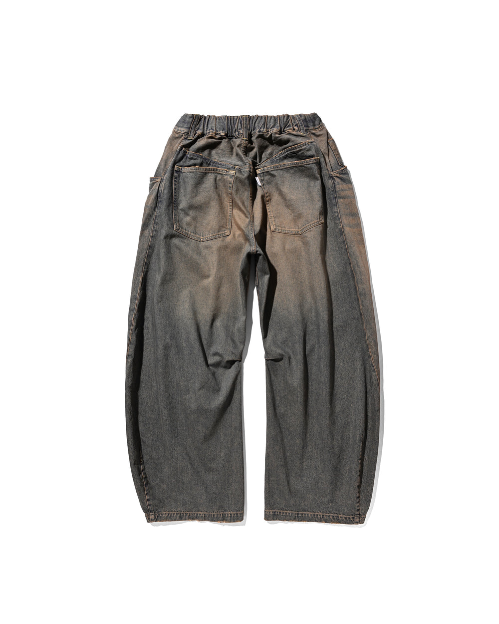 CLESSTE / Vintage Dyed Selvedge Denim Barrel Leg Pants (Vintage Brown)