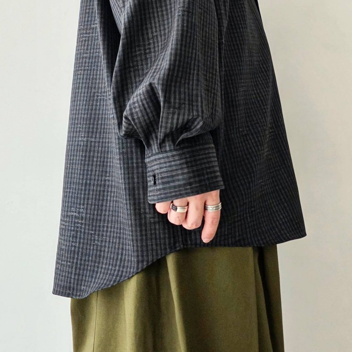 NONNOTTE / Dormeuse Shirt (Trace Bird Plaid)