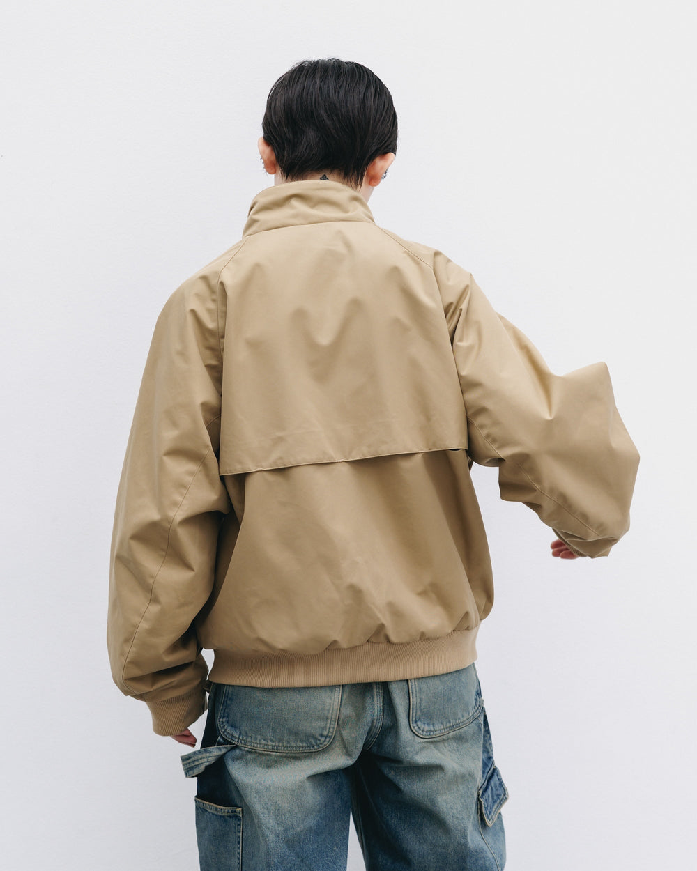 CLESSTE / +Phenix Windstopper® By Gore-Tex Labs Twill City Harrington Jacket (Carmel Beige)