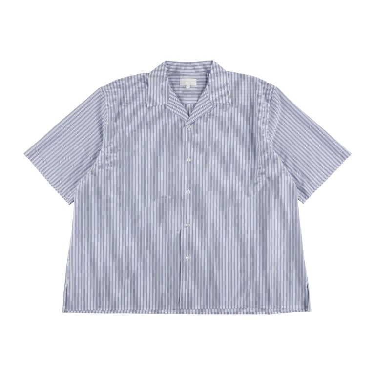 KANEMASA PHIL / 46G Stripe Ether Shirt (Sax Black)