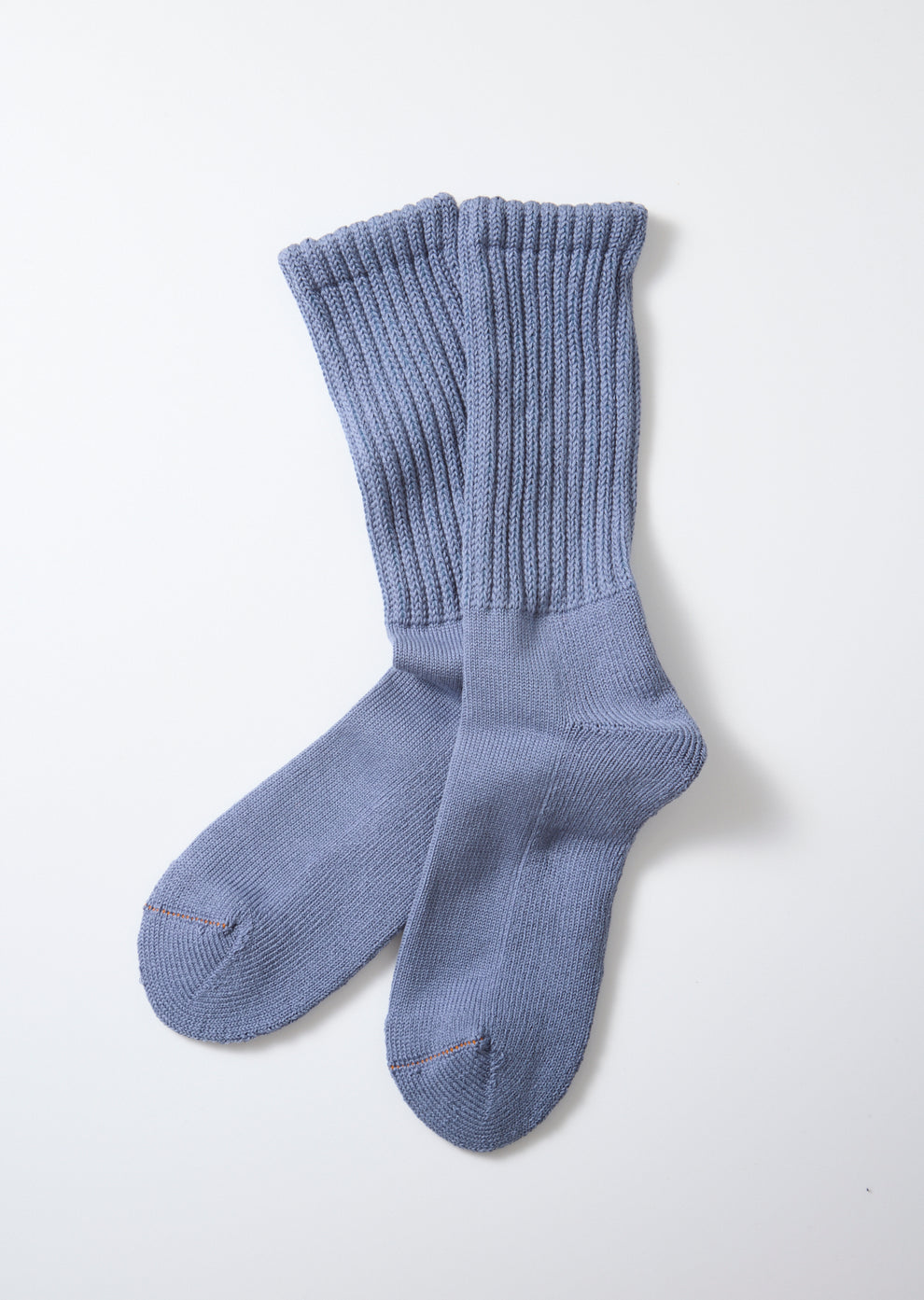 ROTOTO / Loose Pile Crew Socks (Smoky Blue)