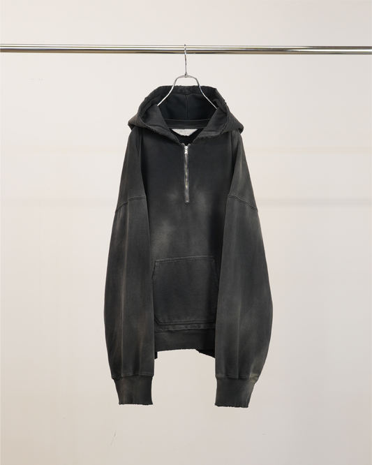 ANCELLM / Light Zip Up Hoodie (Black)