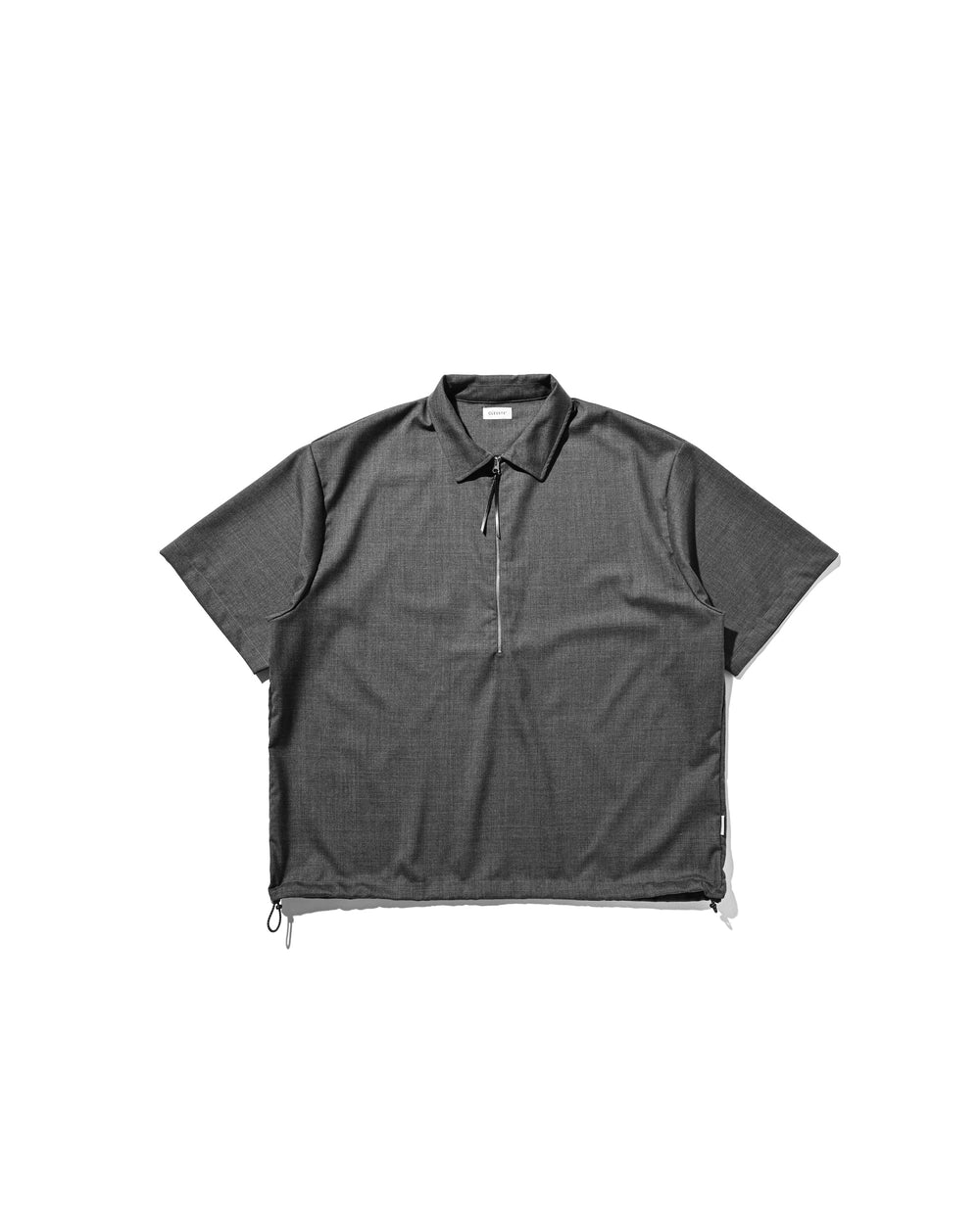 CLESSTE / Tropical Wool City S/S Half Zip Shirt (Gray)