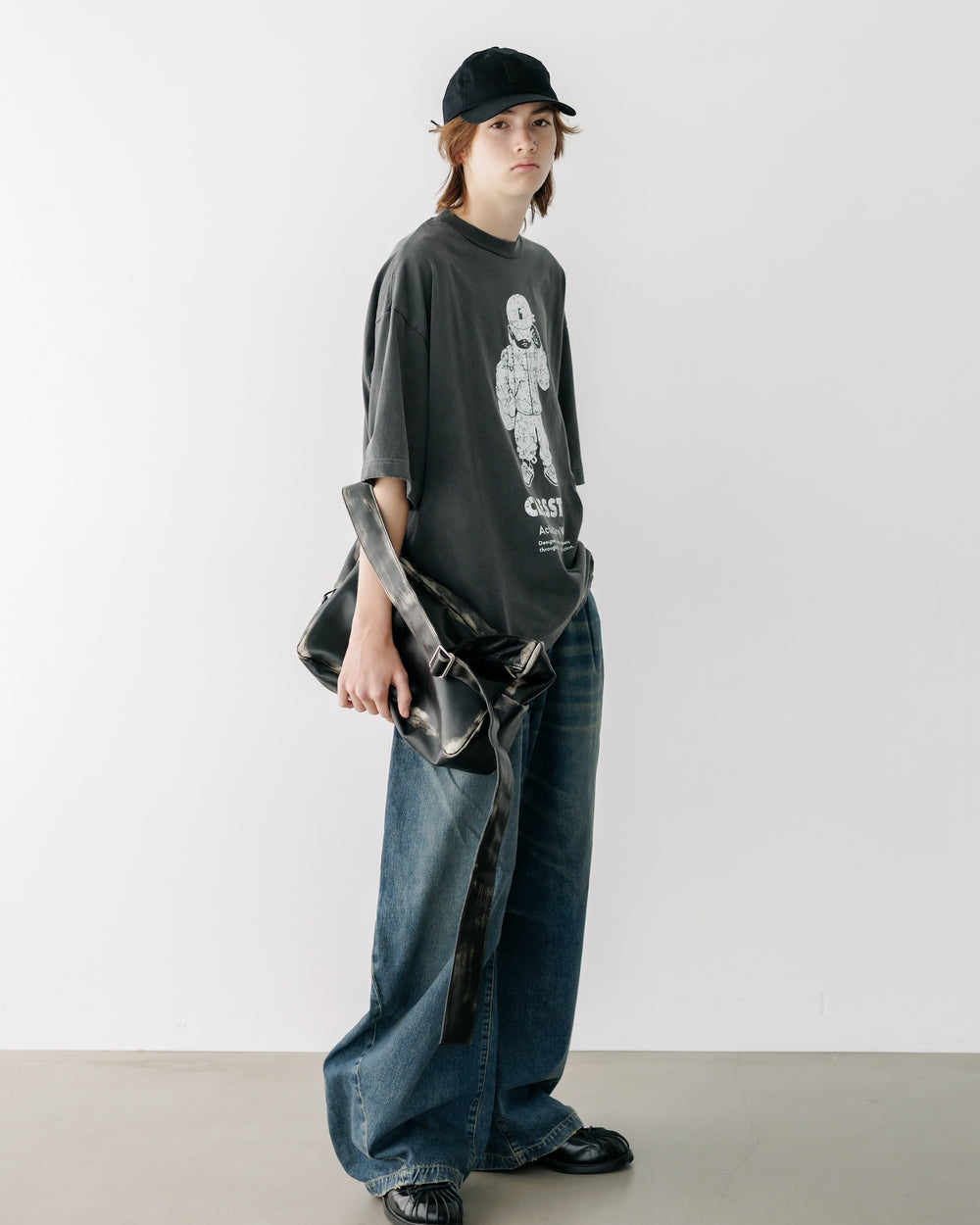 CLESSTE / Vintage Dyed Selvedge Denim Barrel Leg Pants (Vintage Indigo)