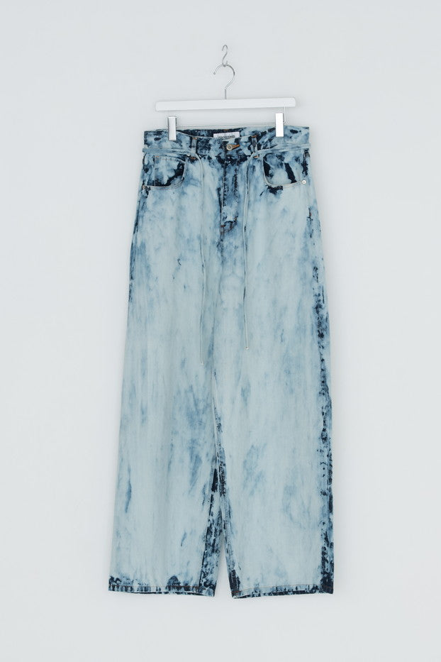 DISCOVERED / Bleach Denim Pants (Indigo)