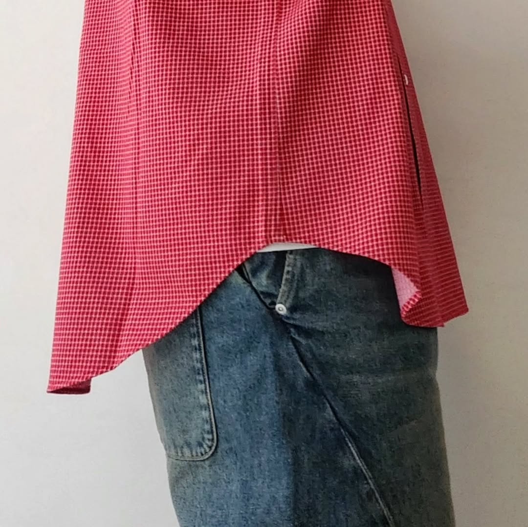 KANEMASA PHIL / 36g Atmosphere Check Shirt (Red)