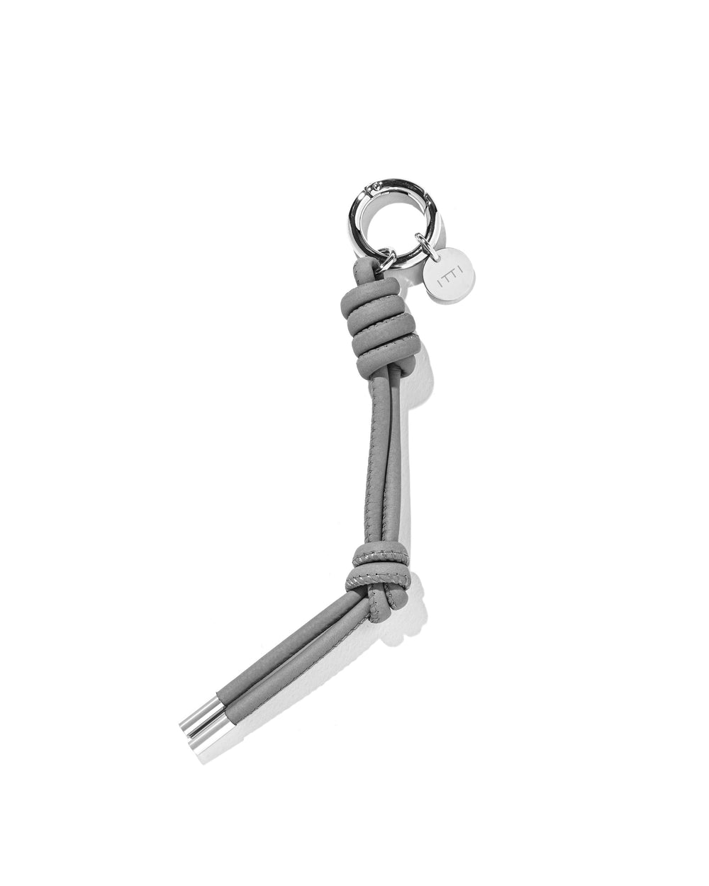 CLESSTE / Leather Knot Charm For ITTI (Gray)