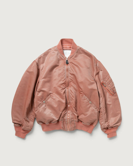 INNAT / Hand Dyed Bomber Jacket (Pink)