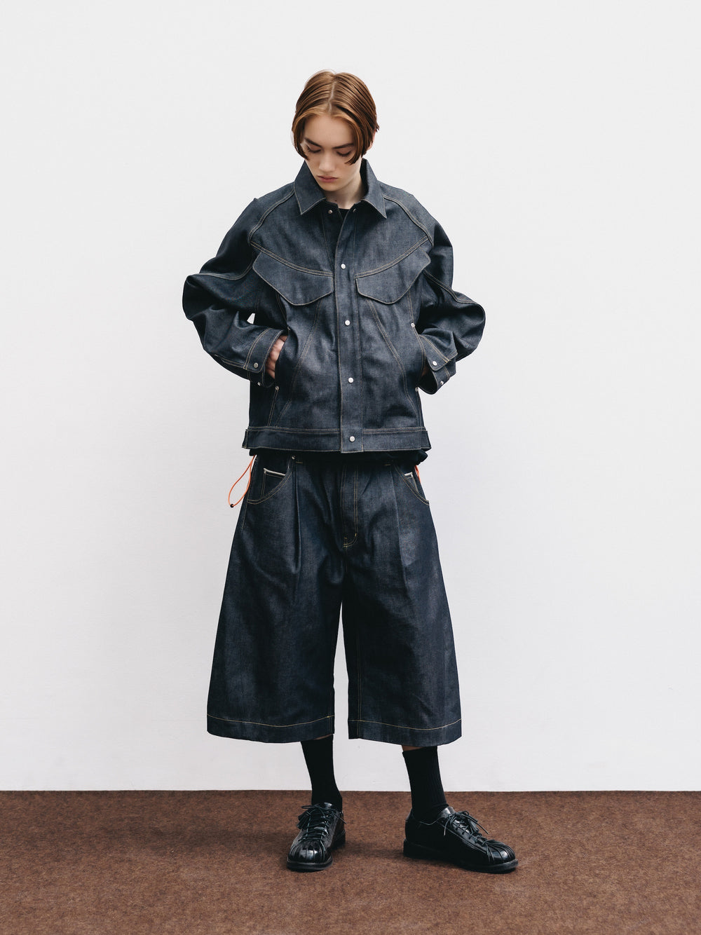 CLESSTE / Selvedge Denim City Baggy Half Pants (Rigid Indigo)