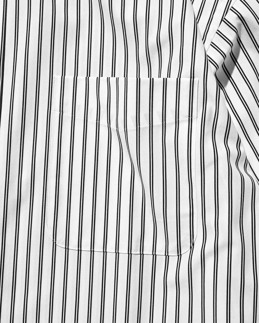 CLESSTE / 46G Knit Everyday L/S Shirt (White Stripe)
