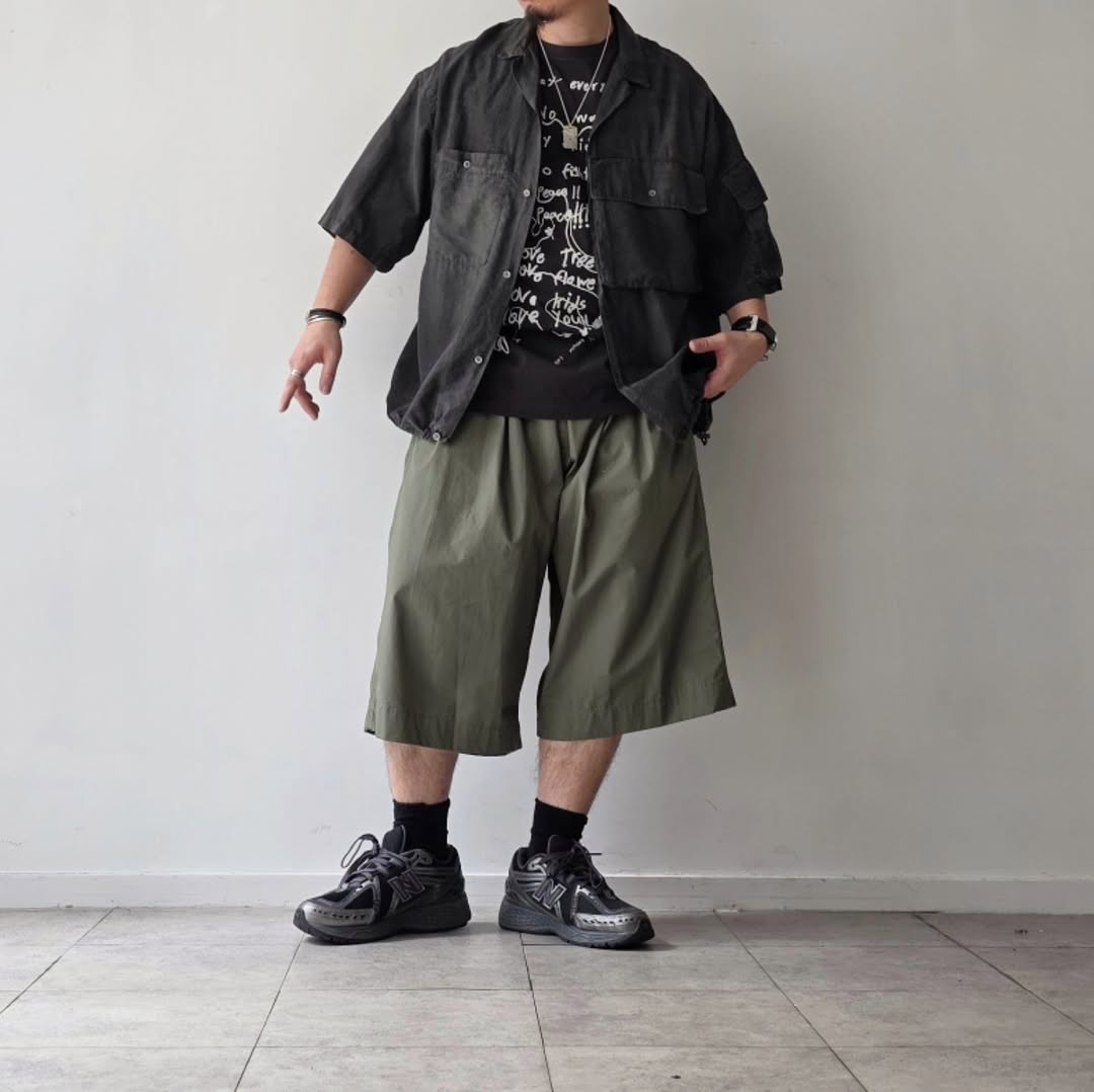THE JEAN PIERRE / Fade Silk BETA SS Shirt (Fade Blk)