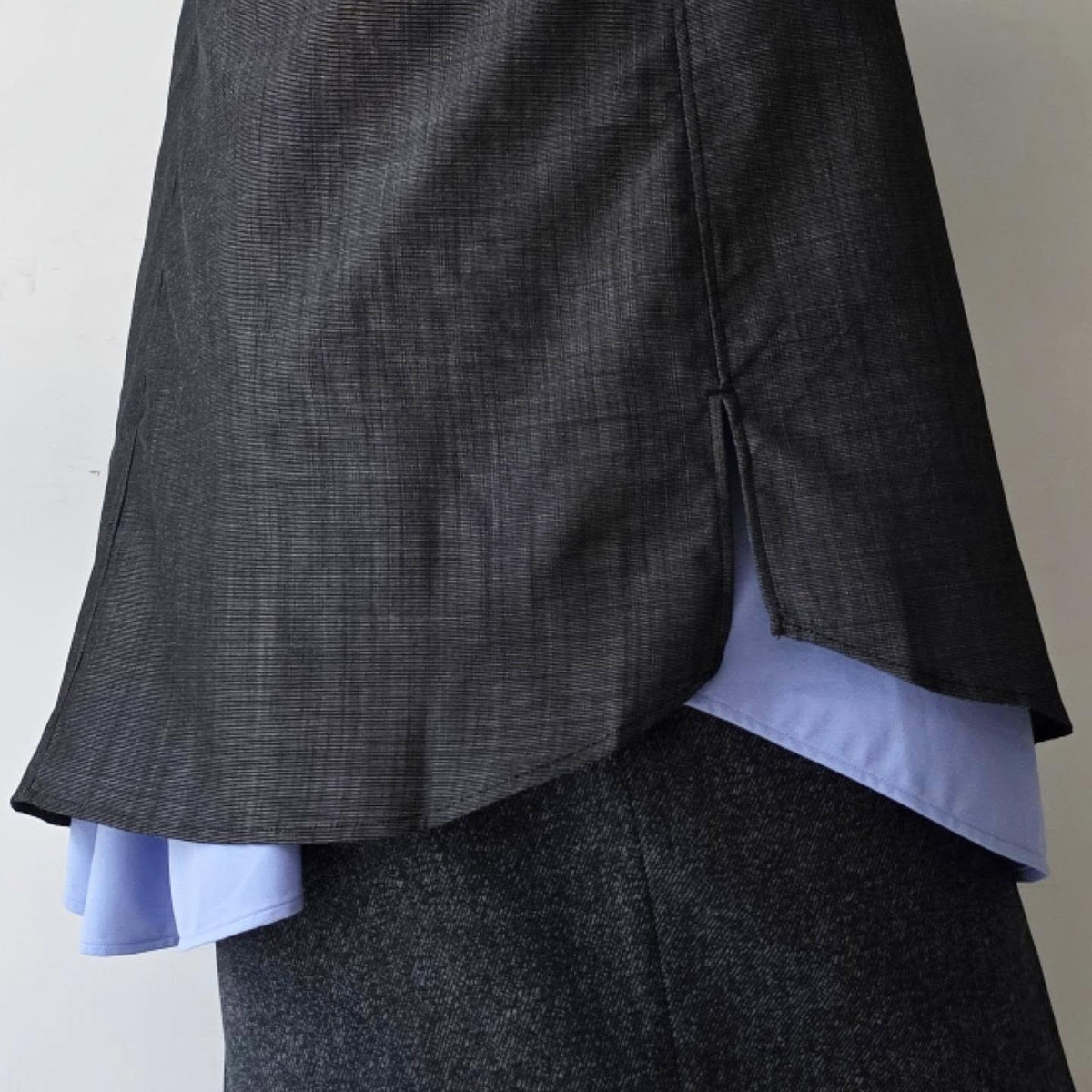 ANCELLM / Wool Hakeme Tailored Shirt (Black)