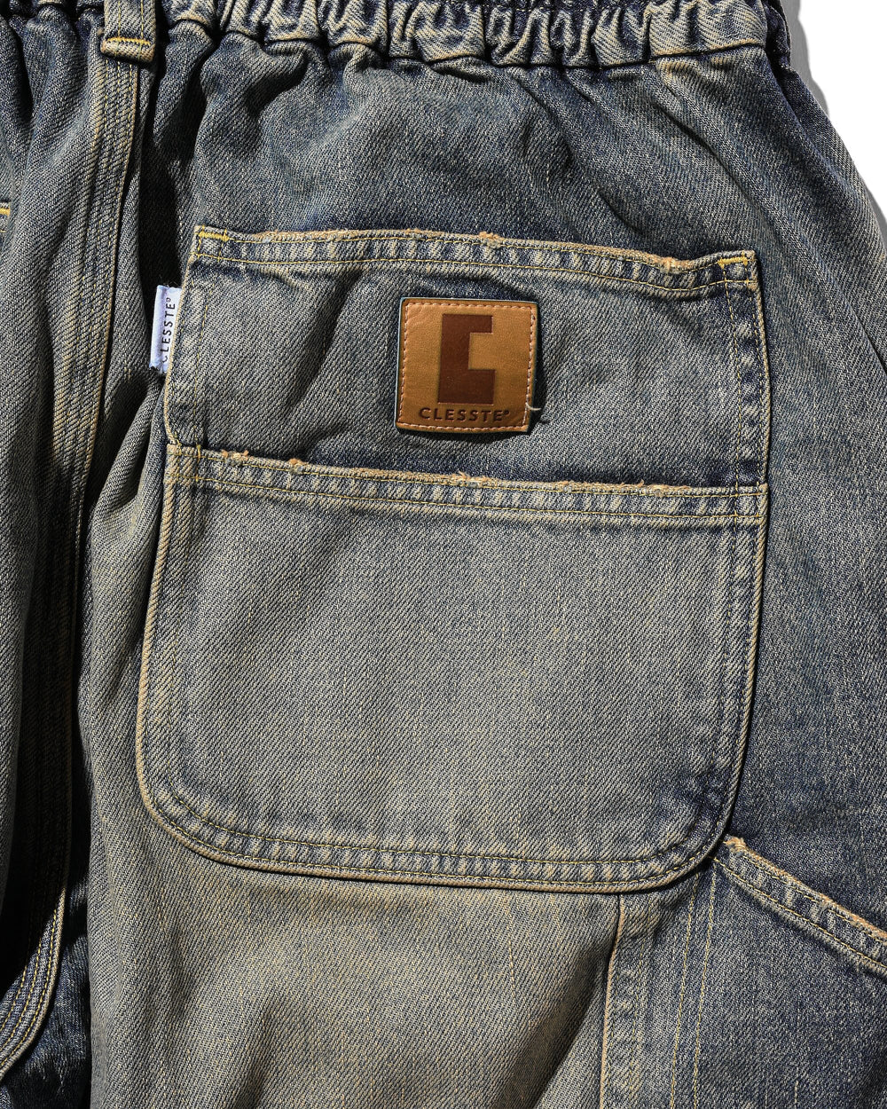 CLESSTE / Vintage Dyed Selvedge Denim Worker Pants (Vintage Indigo)