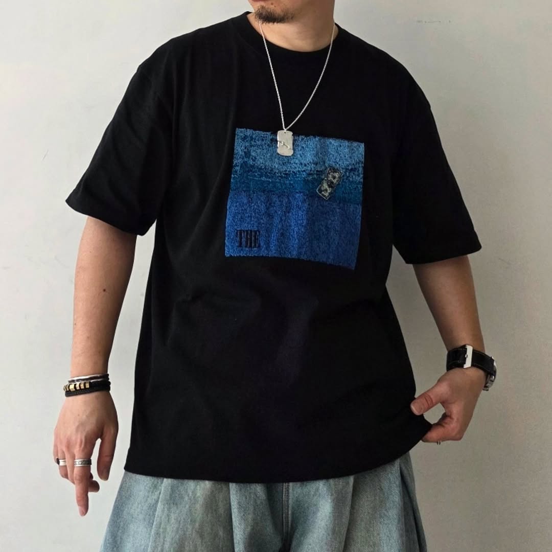 THE JEAN PIERRE / Photo EMB SS Tee (Black)