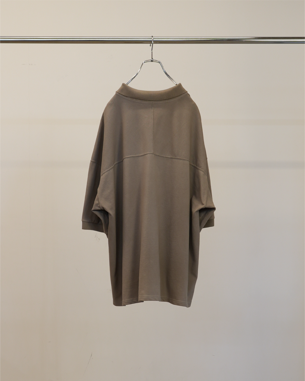 ANCELLM / Football S/S Polo (Greige)