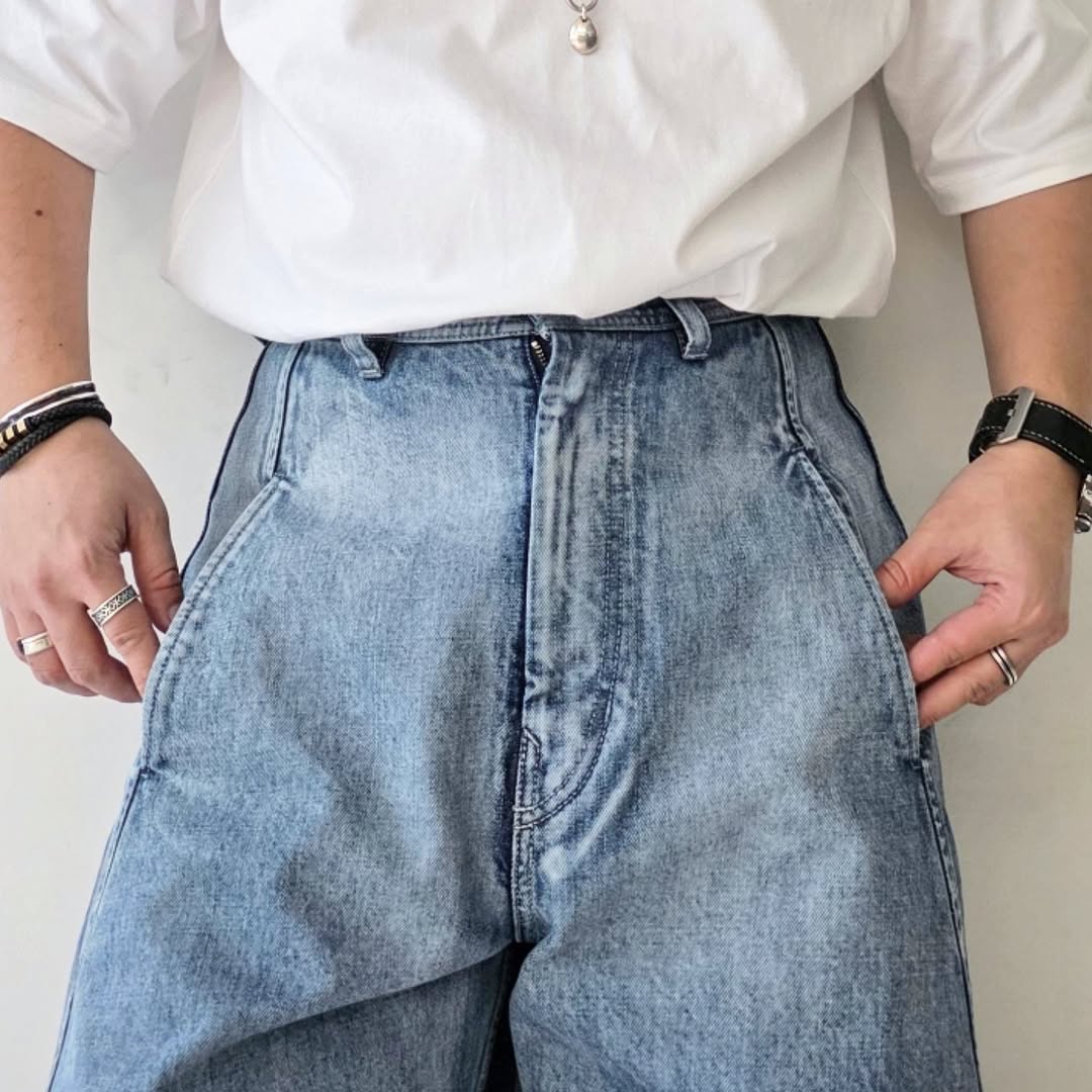 NOMAT / 2 Tone Denim Curved Pt