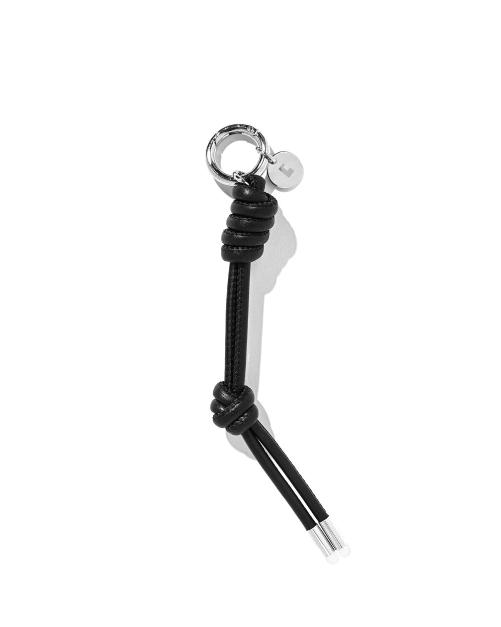 CLESSTE / Leather Knot Charm For ITTI (Black)