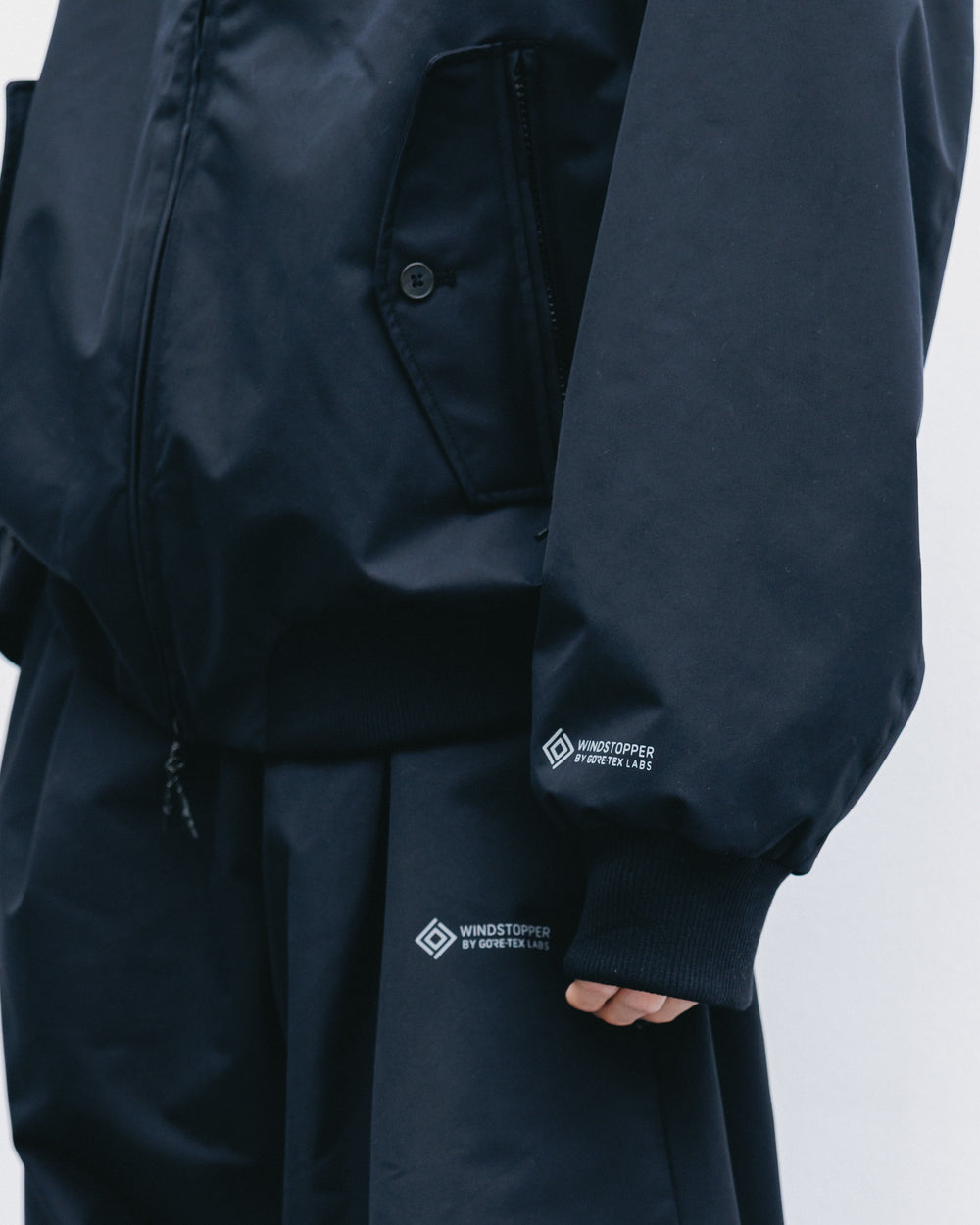 CLESSTE / +Phenix Windstopper® By Gore-Tex Labs Twill City Harrington Jacket (Black)
