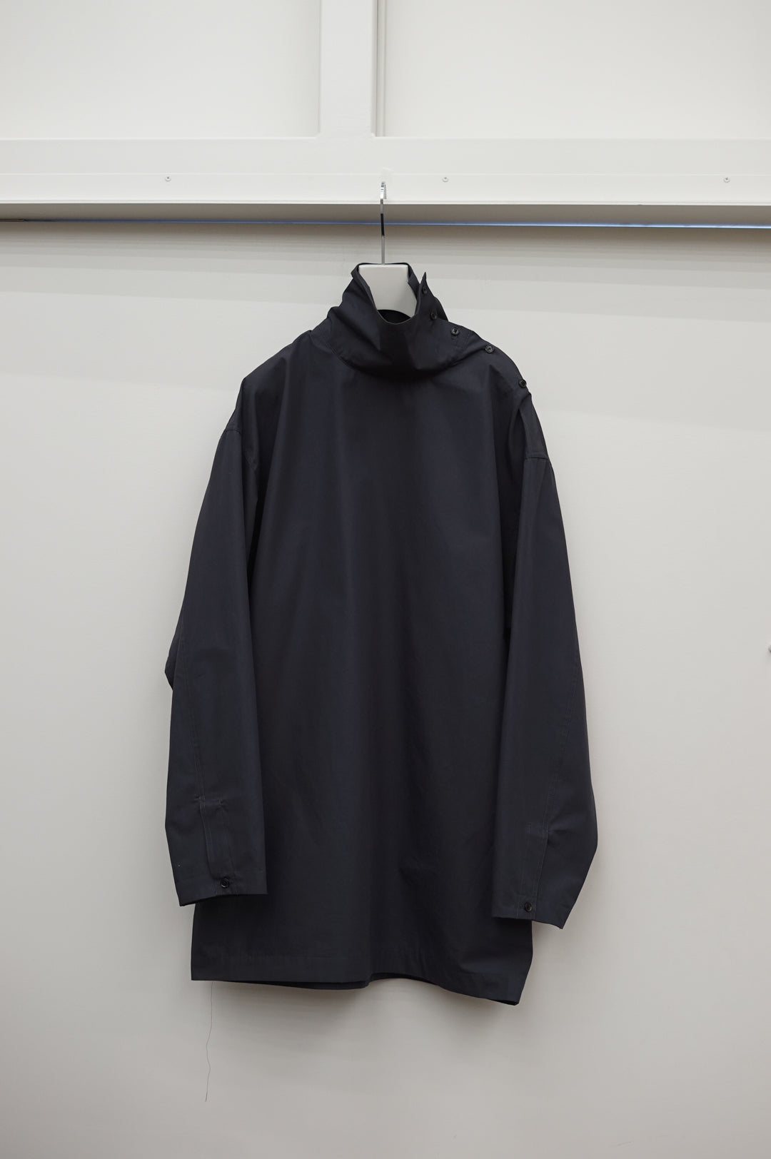 NONNOTTE / Draping High Neck Pullover (Obsidian)