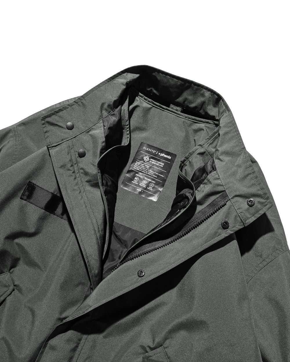 CLESSTE / +Phenix Windstopper ® By Gore-tex Labs City Fishtail Parka With Liner Jacket (Asphalt Gray)