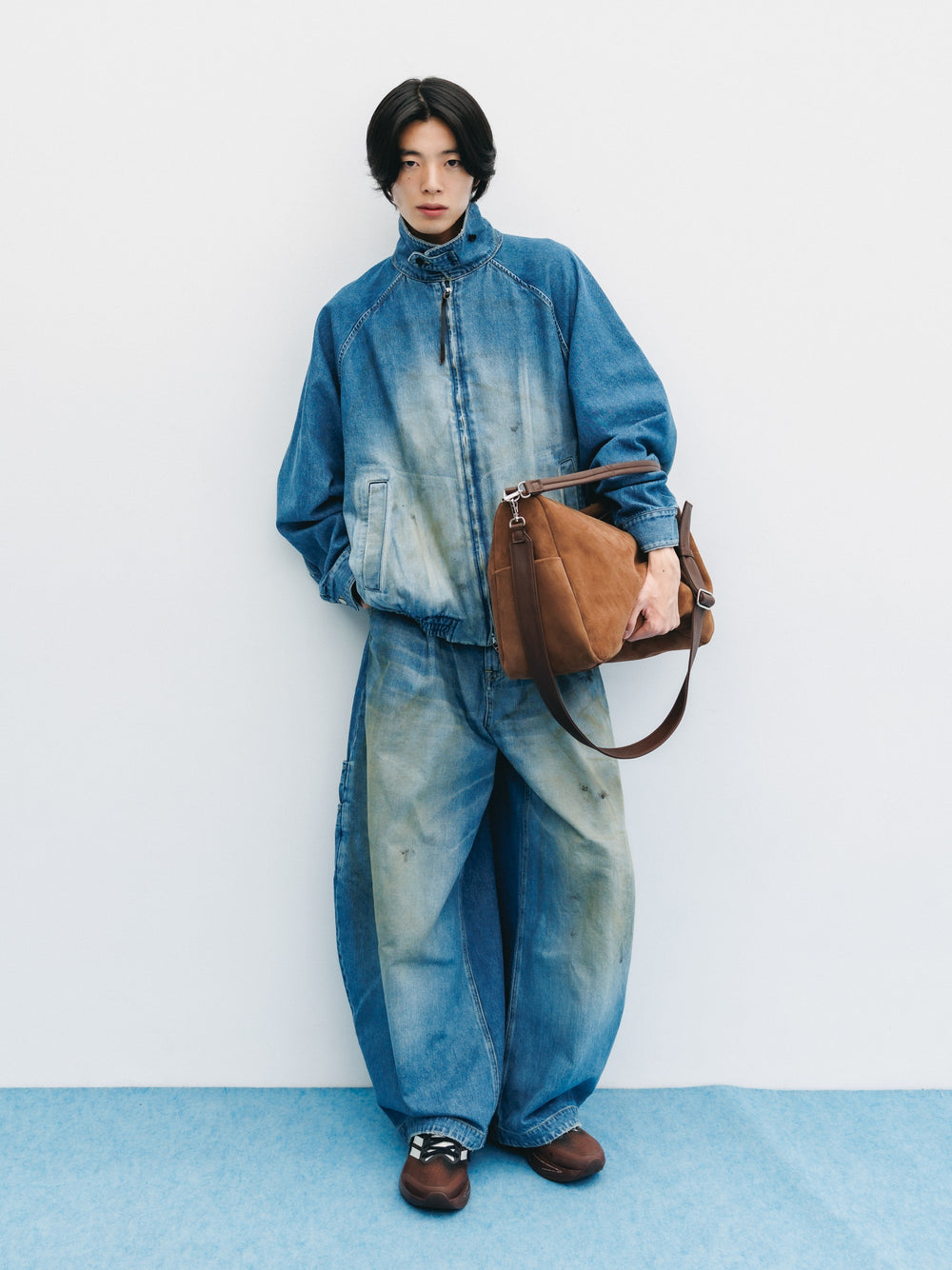 CLESSTE / Suede Day Off Bag Large (Brown)
