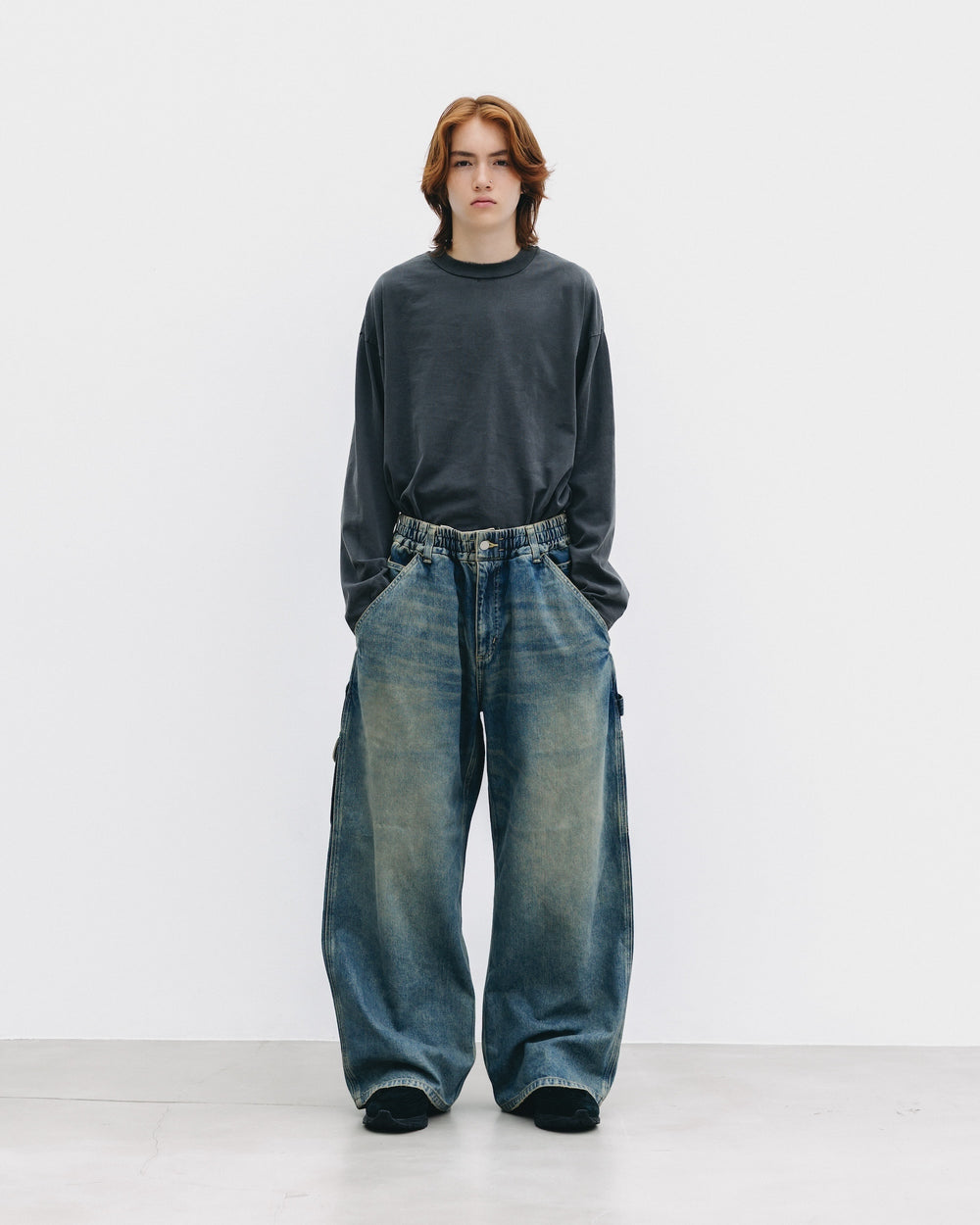 CLESSTE / Vintage Dyed Selvedge Denim Worker Pants (Vintage Indigo)