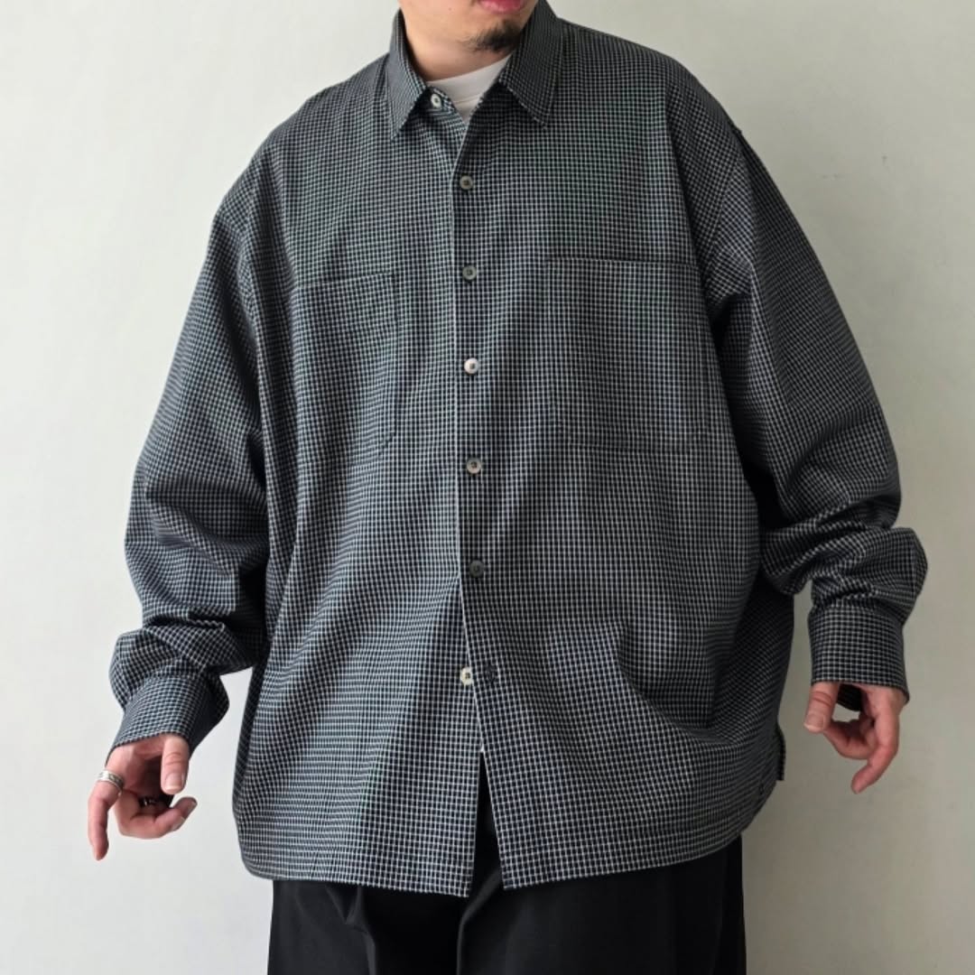 KANEMASA PHIL / 36G Check Balise Shirt (Black)