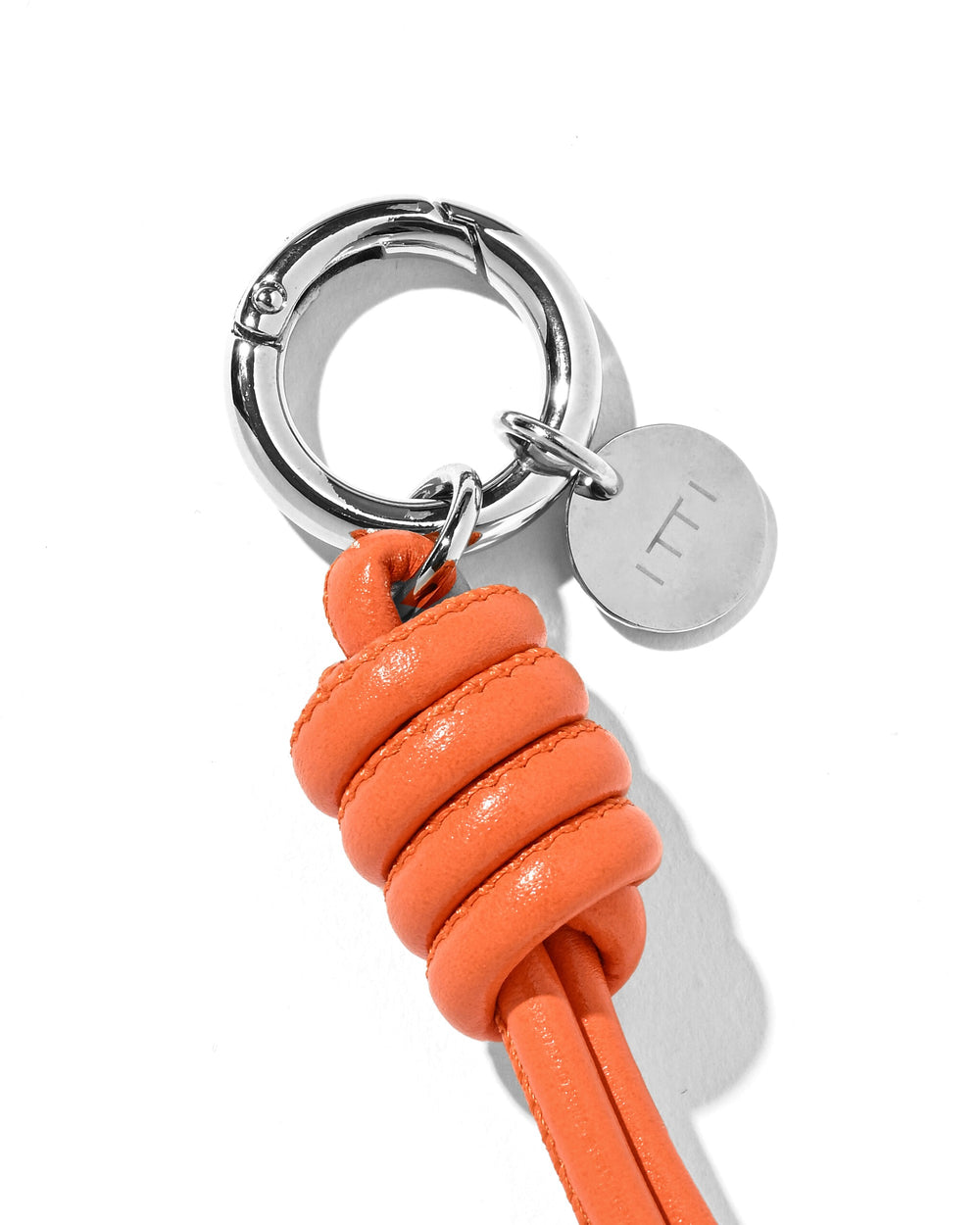 CLESSTE / Leather Knot Charm For ITTI (Orange)